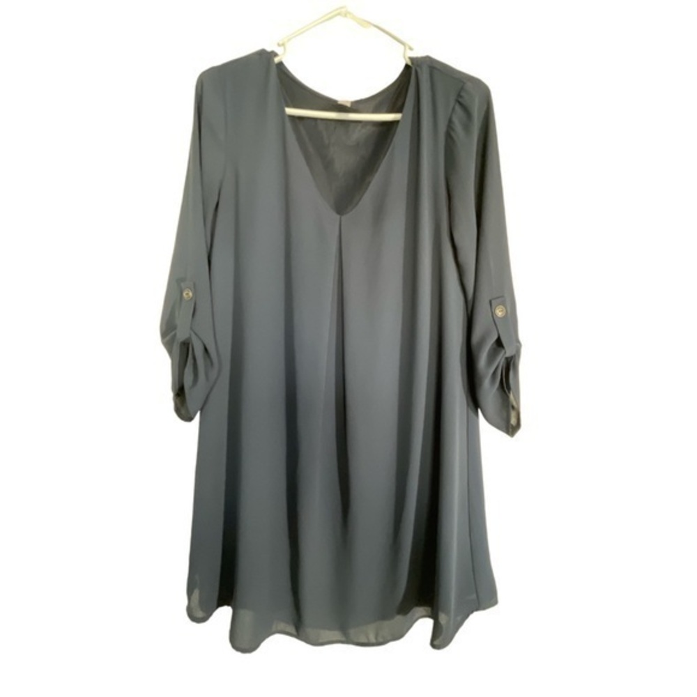 Alya Navy Blouse Parachute Oversize Bohemian Size Small GUC #1142